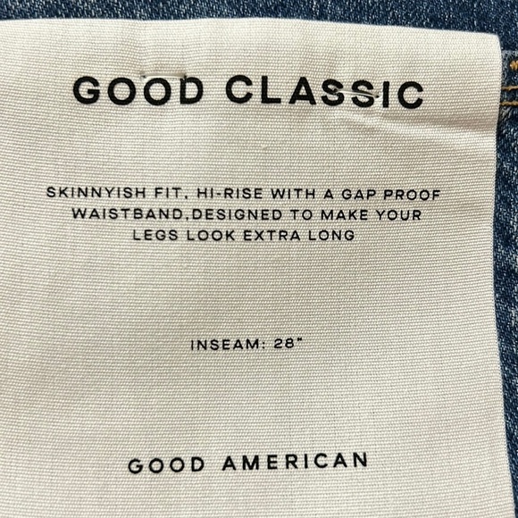 Good American Classic Hi Rise Jeans. 6/28. NWT - Picture 7 of 10